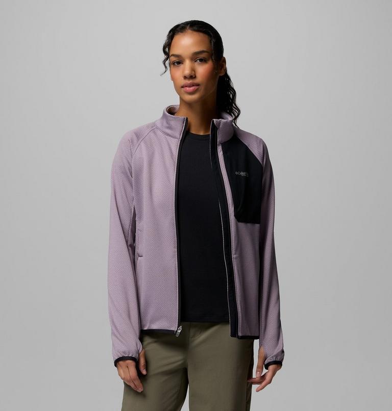 Women's Triple Canyon Technical Grid Fleece Jacket, Color: Shale Purple, image 5