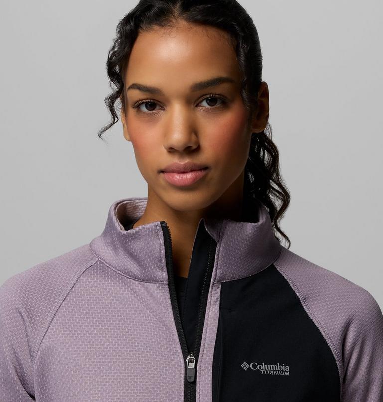 Women's Triple Canyon Technical Grid Fleece Jacket, Color: Shale Purple, image 6