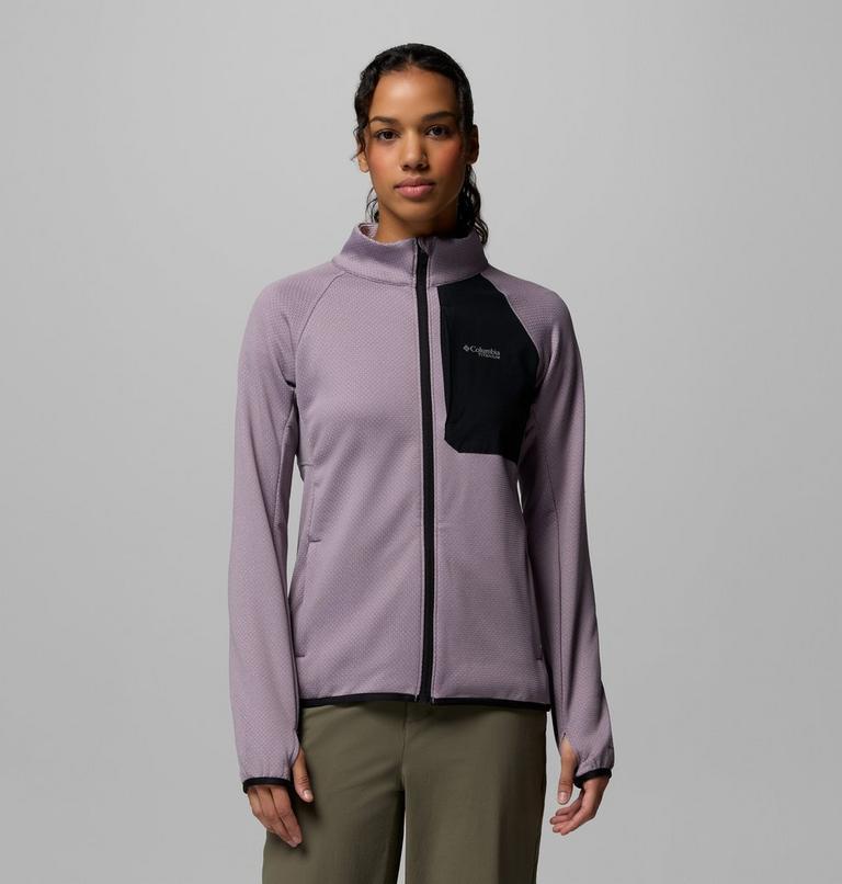 Women's Triple Canyon Technical Grid Fleece Jacket, Color: Shale Purple, image 1