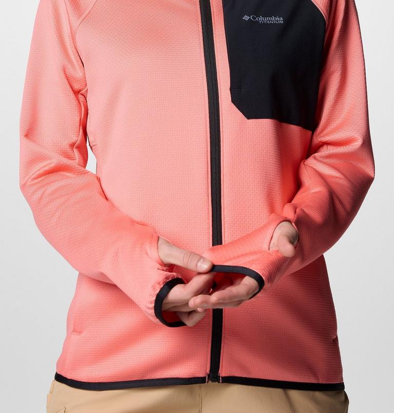 Women's Triple Canyon Technical Grid Fleece Jacket, Color: Alpenglow, image 6