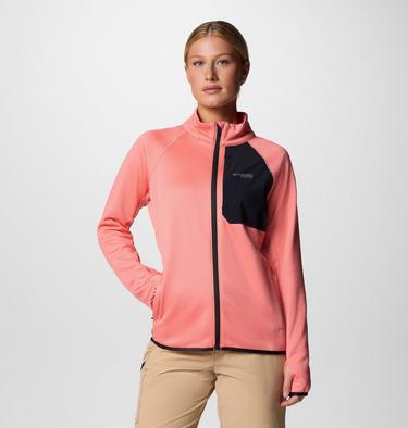 Chaqueta técnica de forro polar con diseño de cuadrícula Triple Canyon para mujer, Color: Alpenglow, image 5