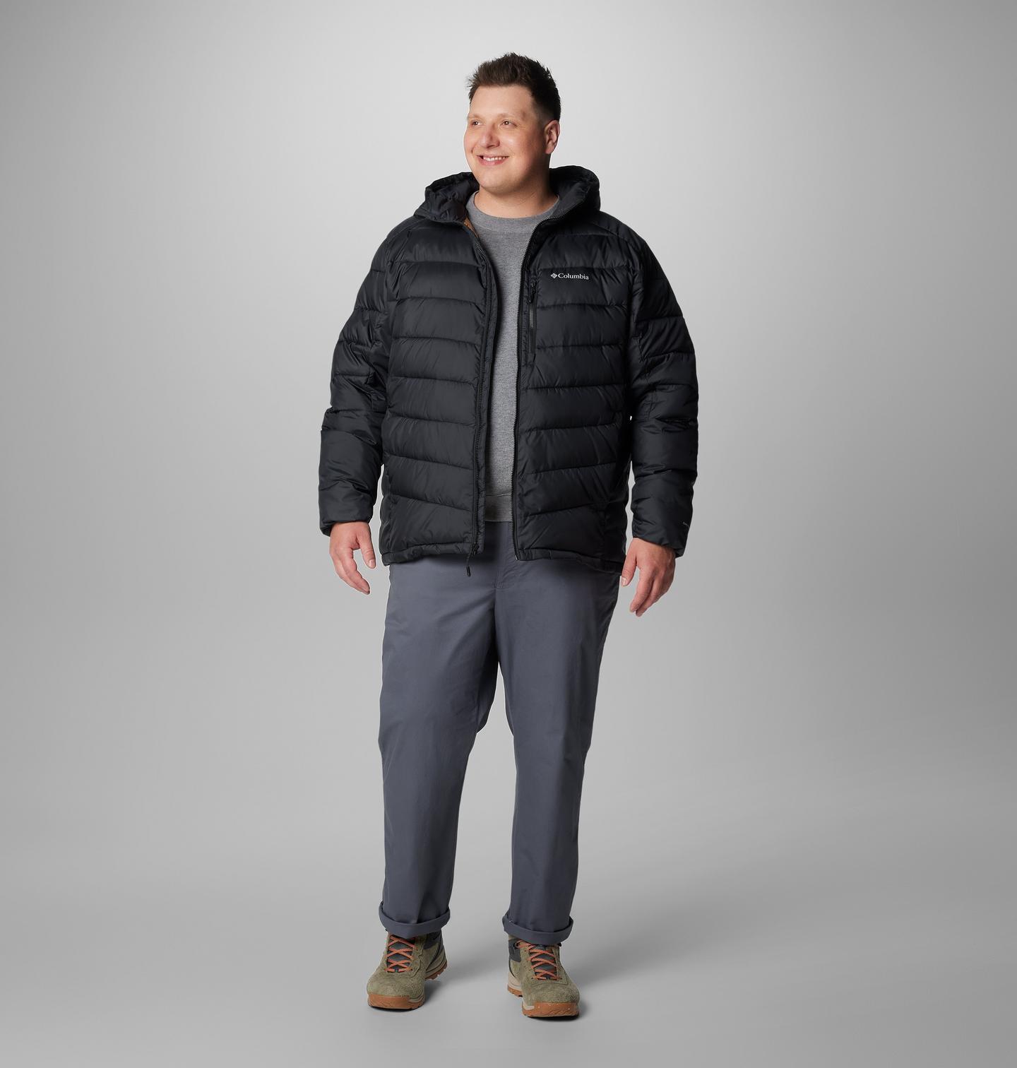 Мужская куртка Columbia Labyrinth Loop II Hooded Jacket - Big, цвет: Чёрный — фото 2