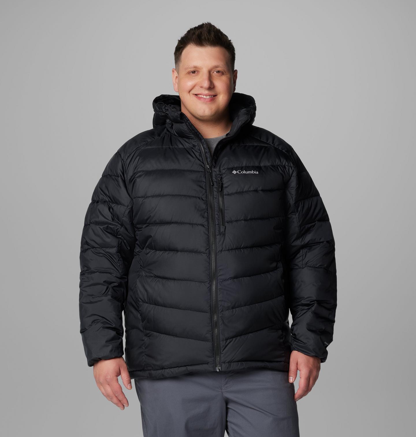 Мужская куртка Columbia Labyrinth Loop II Hooded Jacket - Big, цвет: Чёрный — фото 1
