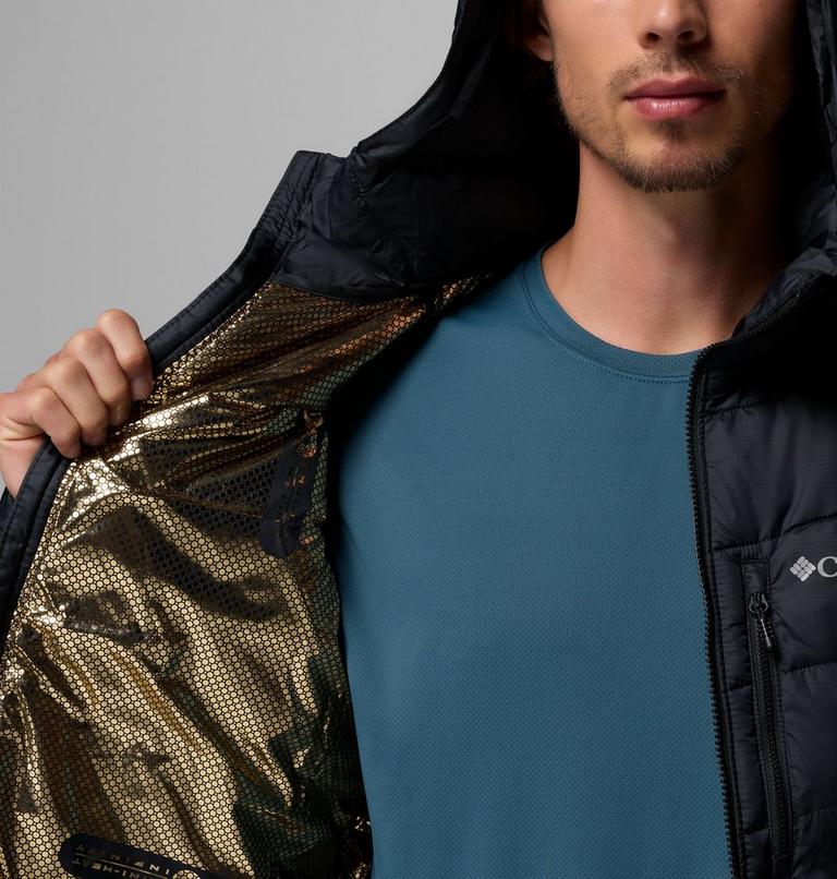Men's Labyrinth Loop II Insulated Hooded Jacket, Color: Black, image 6