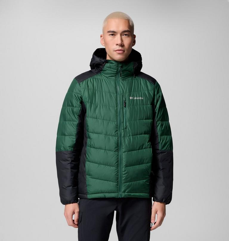 Men's Labyrinth Loop II Insulated Hooded Jacket, Color: Rain Forest, Black, image 1