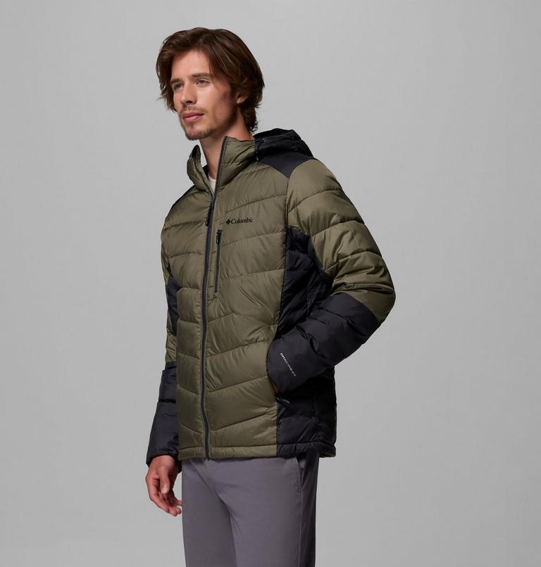 Men's Labyrinth Loop II Insulated Hooded Jacket, Color: Stone Green, Shark, image 4