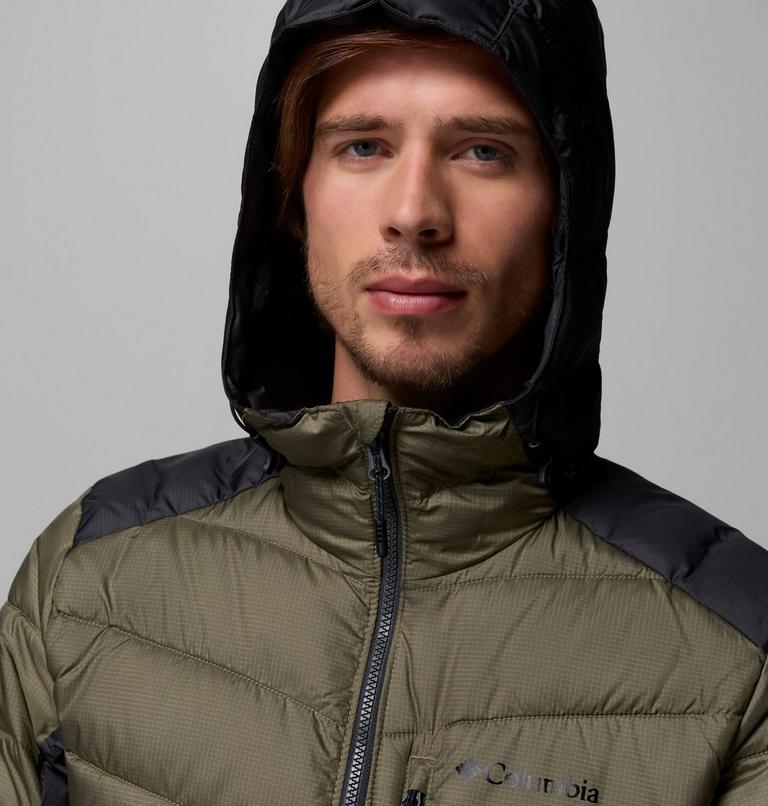 Men's Labyrinth Loop II Insulated Hooded Jacket, Color: Stone Green, Shark, image 7