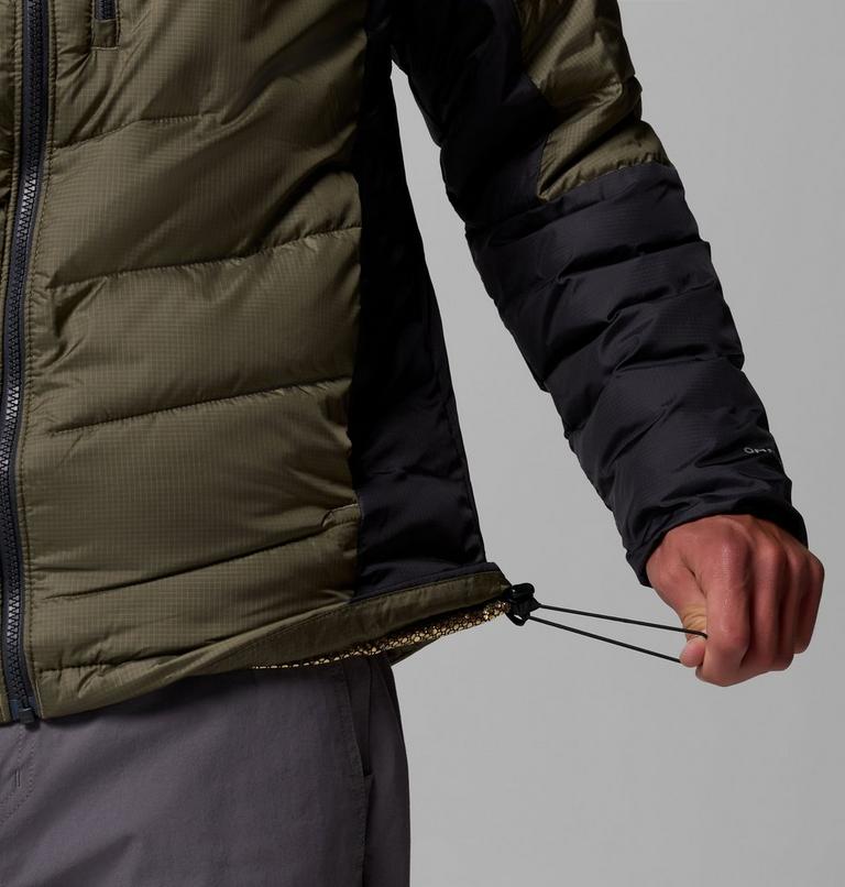 Men's Labyrinth Loop II Insulated Hooded Jacket, Color: Stone Green, Shark, image 8