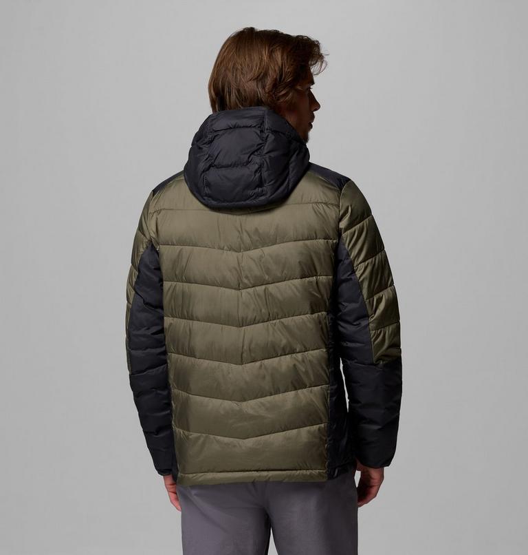 Men's Labyrinth Loop II Insulated Hooded Jacket, Color: Stone Green, Shark, image 3