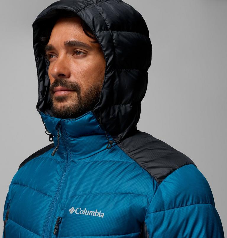Men's Labyrinth Loop II Insulated Hooded Jacket, Color: Phoenix Blue, Black, image 8