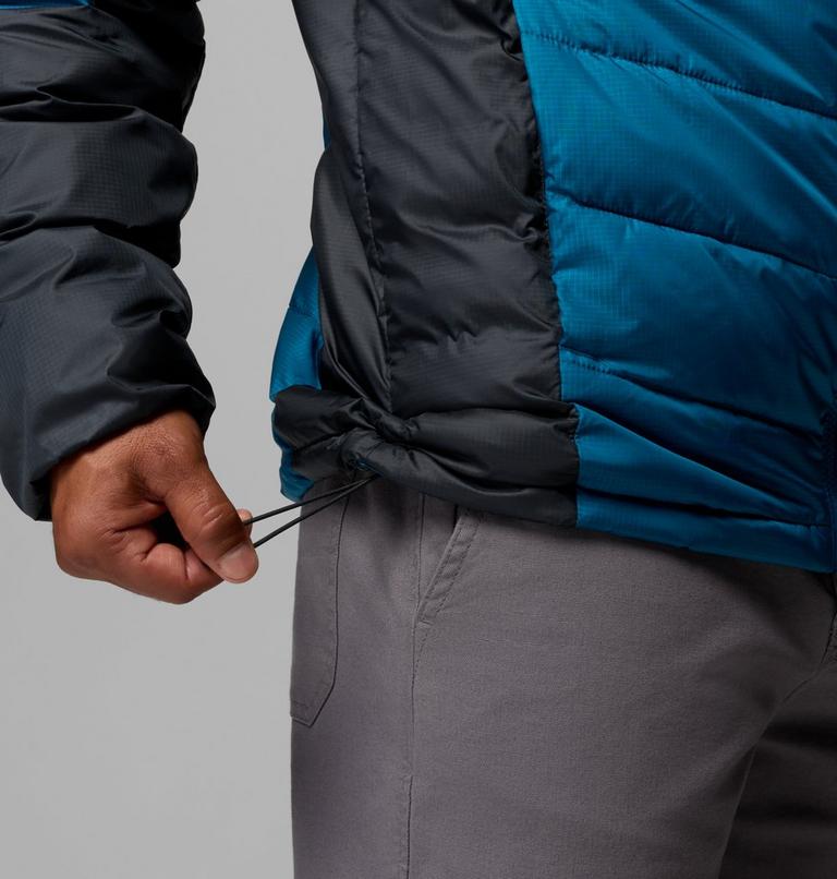 Men's Labyrinth Loop II Insulated Hooded Jacket, Color: Phoenix Blue, Black, image 9