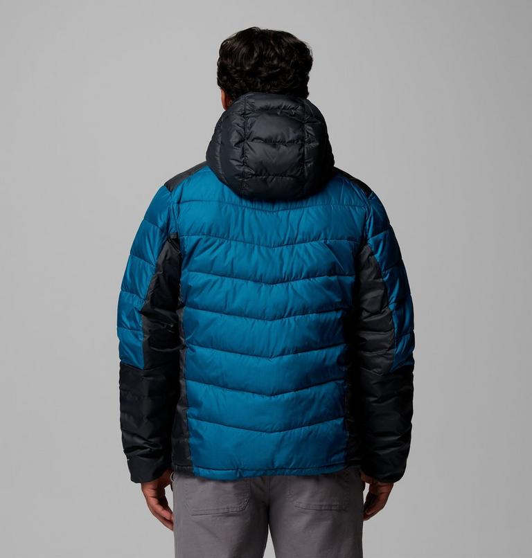 Men's Labyrinth Loop II Insulated Hooded Jacket, Color: Phoenix Blue, Black, image 3