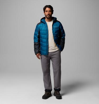 Men's Labyrinth Loop II Insulated Hooded Jacket, Color: Phoenix Blue, Black, image 4