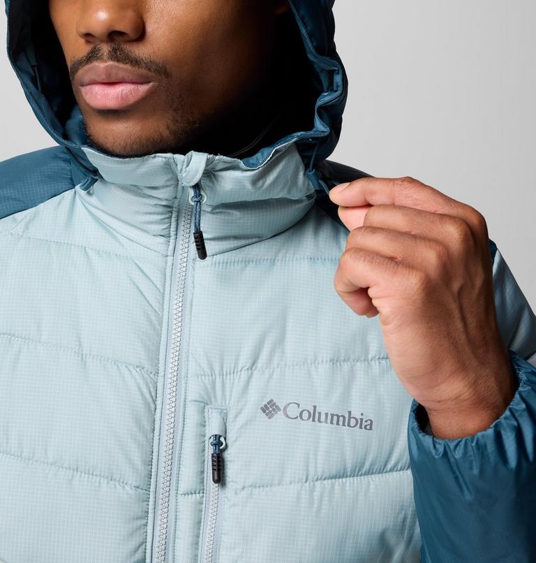 Men's Labyrinth Loop II Insulated Hooded Jacket, Color: Crushed Blue, Everblue, image 5