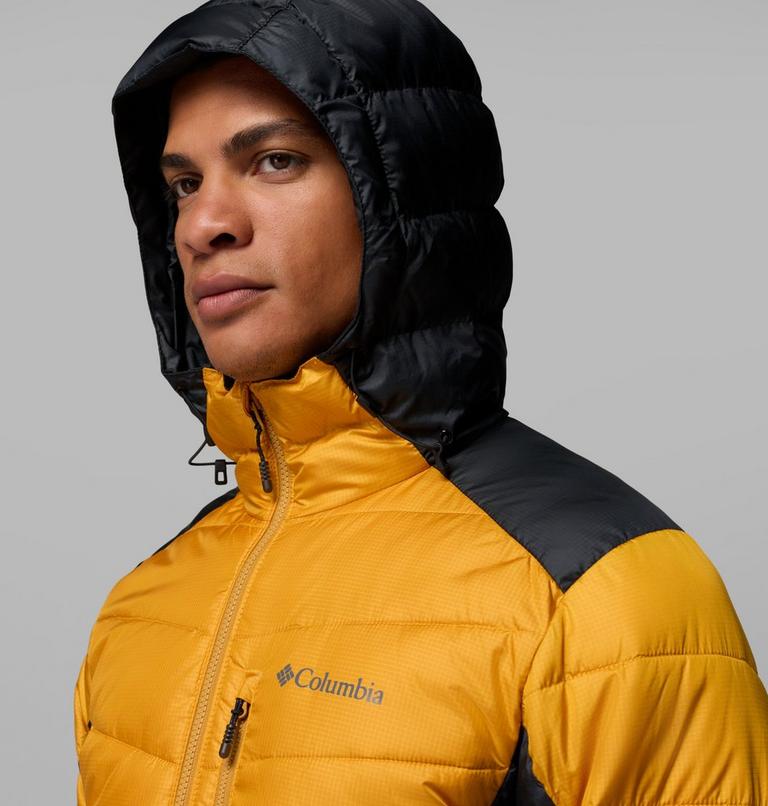 Men's Labyrinth Loop II Insulated Hooded Jacket, Color: Squash, Black, image 7