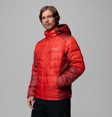 Men's Labyrinth Loop II Insulated Hooded Jacket, Color: Super Sonic, Red Oxide, image 4