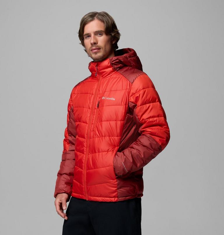 Men's Labyrinth Loop II Insulated Hooded Jacket, Color: Super Sonic, Red Oxide, image 4