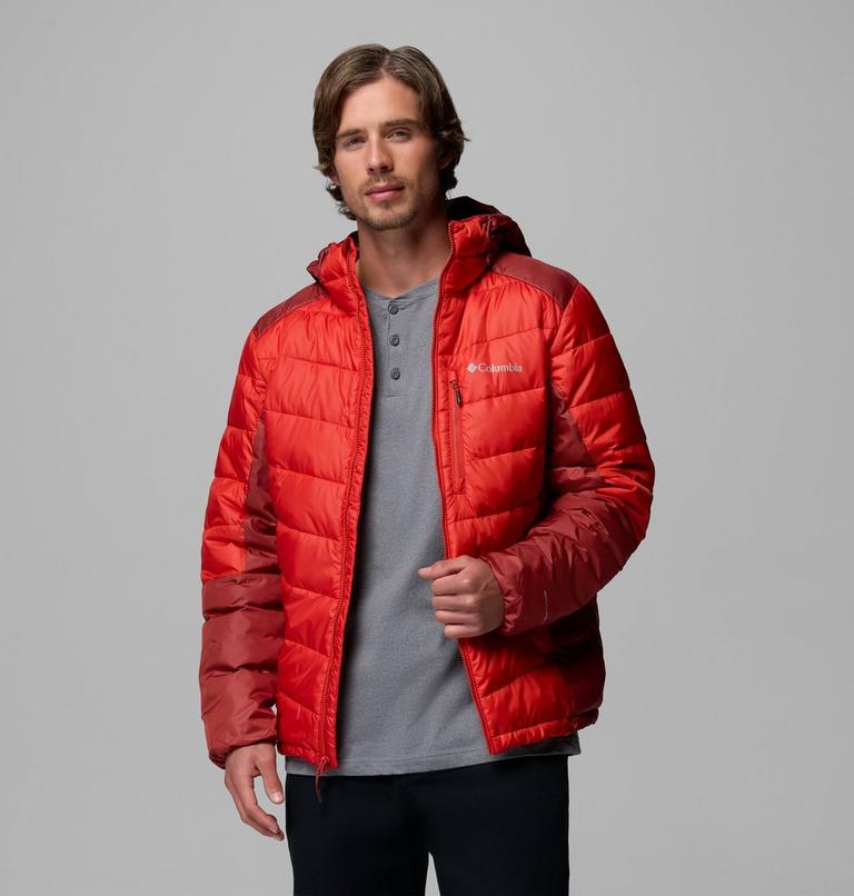 Men's Labyrinth Loop II Insulated Hooded Jacket, Color: Super Sonic, Red Oxide, image 5