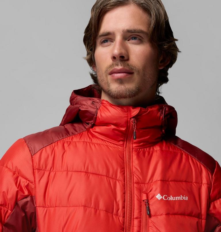 Men's Labyrinth Loop II Insulated Hooded Jacket, Color: Super Sonic, Red Oxide, image 6