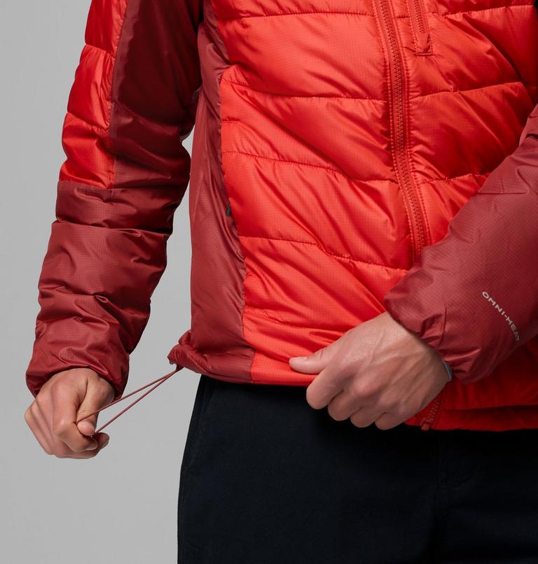 Men's Labyrinth Loop II Insulated Hooded Jacket, Color: Super Sonic, Red Oxide, image 8