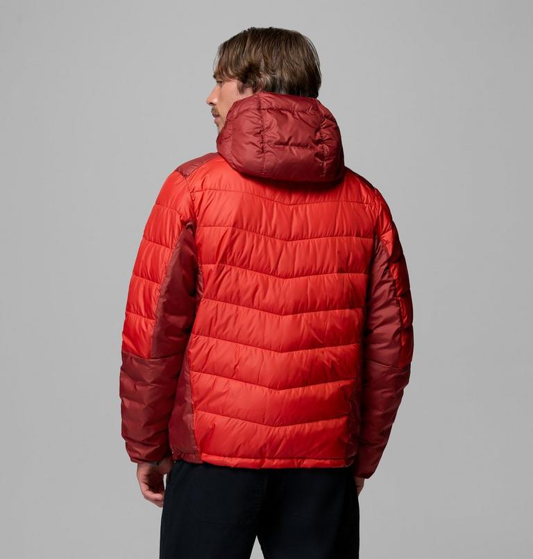 Men's Labyrinth Loop II Insulated Hooded Jacket, Color: Super Sonic, Red Oxide, image 3