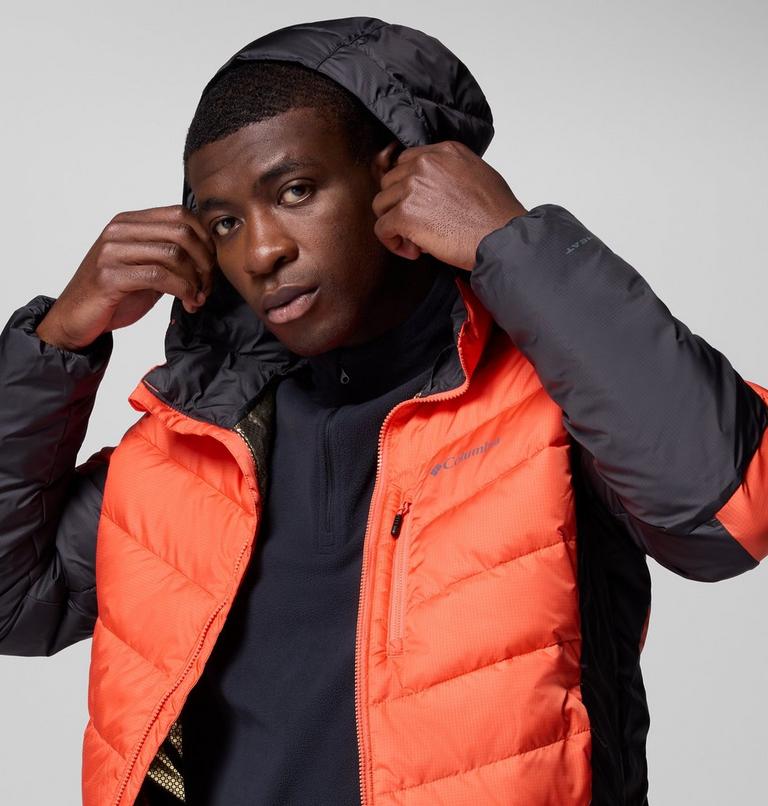 Men's Labyrinth Loop II Insulated Hooded Jacket, Color: Zing, Shark, image 6