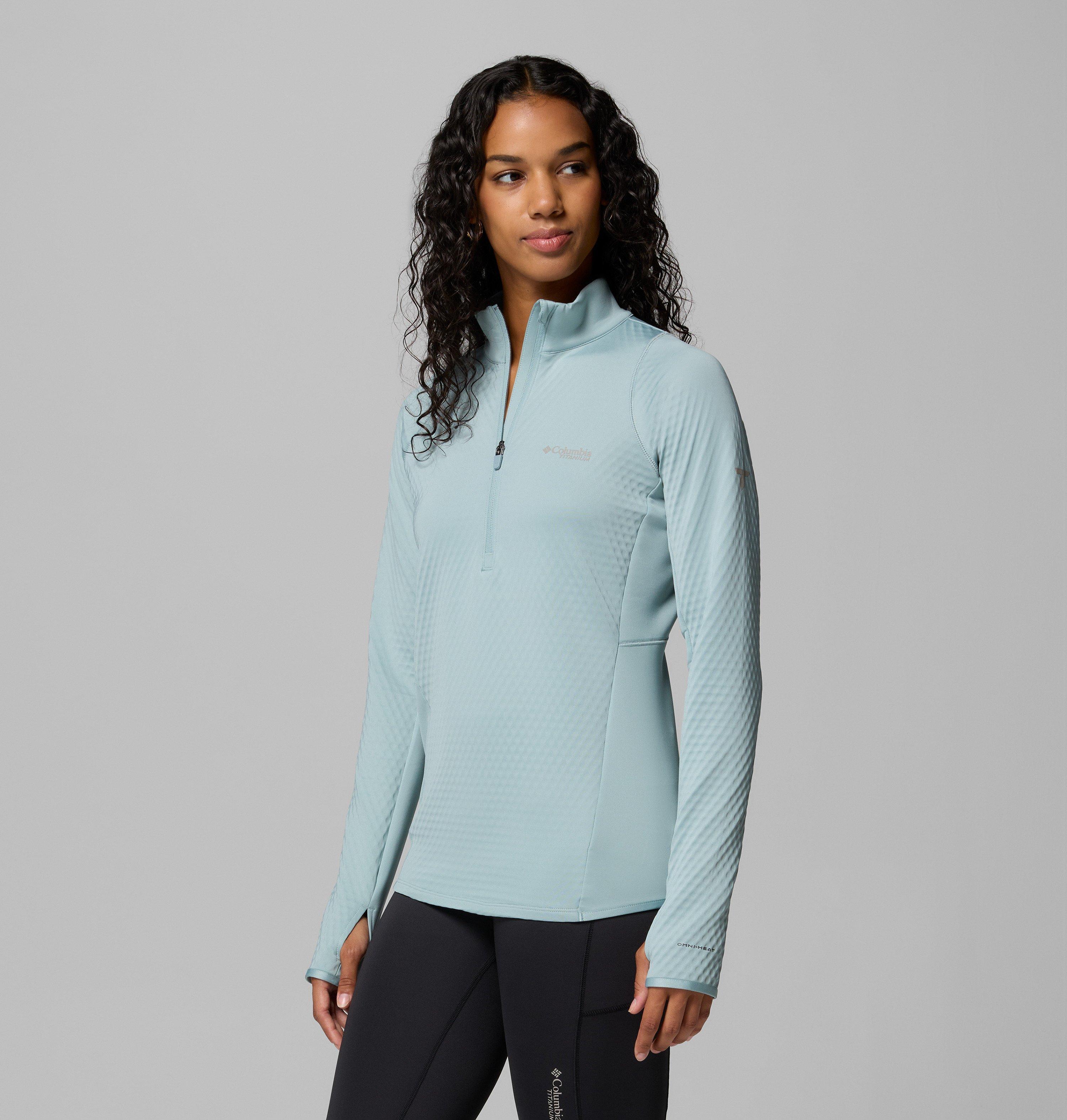 Women's Crystal Leaf Omni-Heat Helix Half Zip Pullover 4