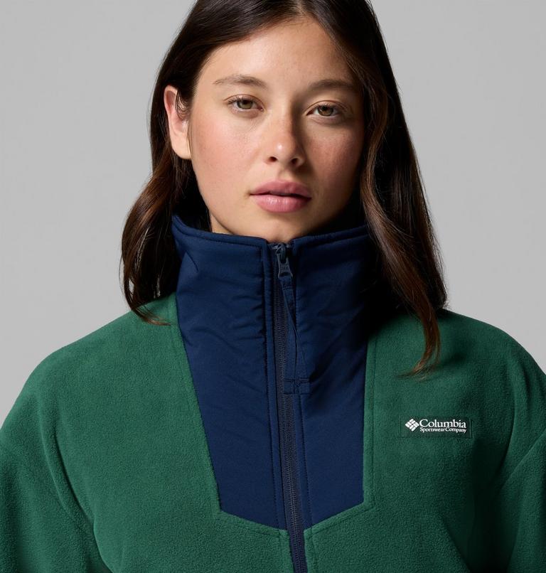 Sequoia Grove Fleece-Jacke für Frauen, Color: Rain Forest, Collegiate Navy, image 6