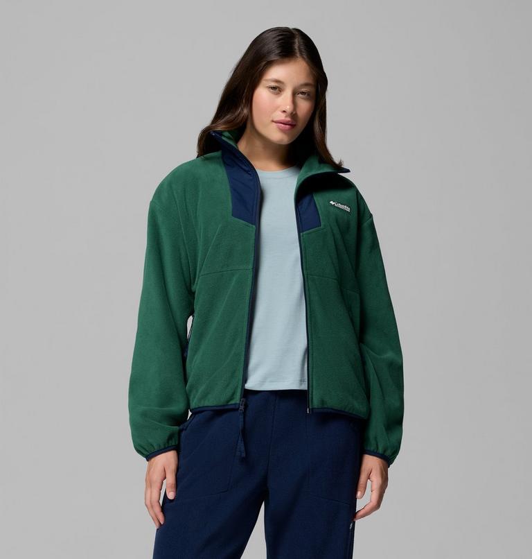 Sequoia Grove Fleece-Jacke für Frauen, Color: Rain Forest, Collegiate Navy, image 1