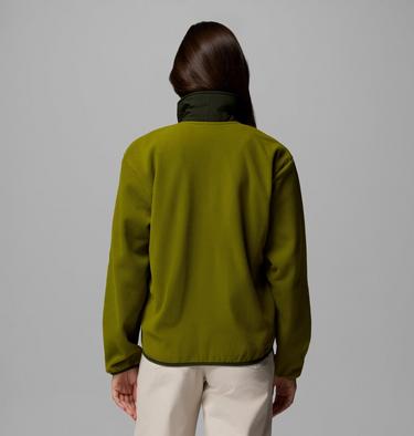 Women's Sequoia Grove Fleece Jacket, Color: Mossy Green, Greenscape, image 11