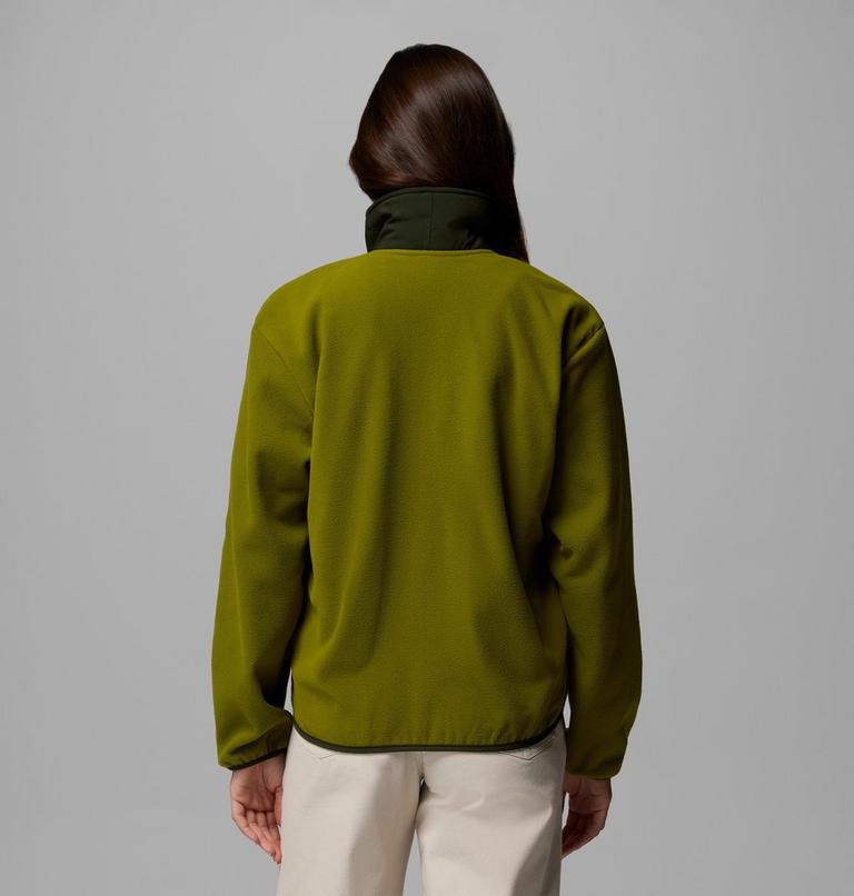 Women's Sequoia Grove Fleece Jacket, Color: Mossy Green, Greenscape, image 3