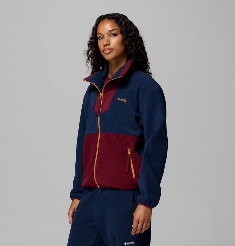 Sequoia Grove Full Zip Fleece, Color: Collegiate Navy, Rich Wine, Maple Sugar, image 4