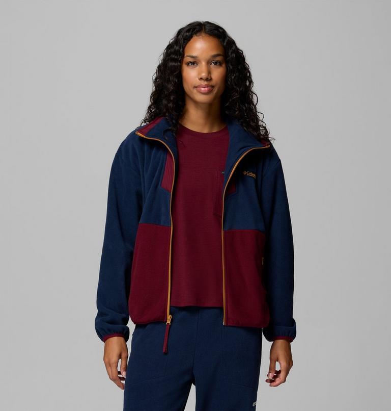 Sequoia Grove Full Zip Fleece, Color: Collegiate Navy, Rich Wine, Maple Sugar, image 5
