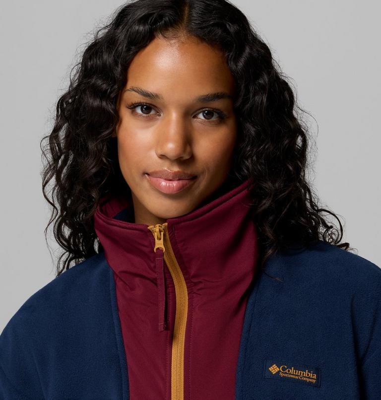 Sequoia Grove Full Zip Fleece, Color: Collegiate Navy, Rich Wine, Maple Sugar, image 6
