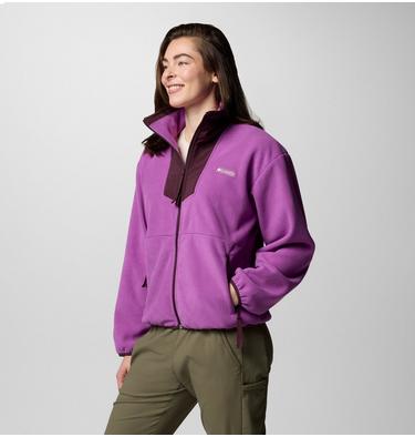 Women's Sequoia Grove Fleece Jacket, Color: Razzle, Moonvista, image 23