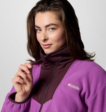 Women's Sequoia Grove Fleece Jacket, Color: Razzle, Moonvista, image 24