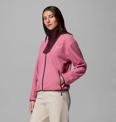 Women's Sequoia Grove Fleece Jacket, Color: Rosette, Moonvista, image 8