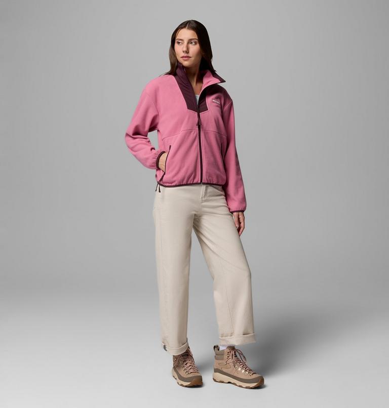 Women's Sequoia Grove Fleece Jacket, Color: Rosette, Moonvista, image 2