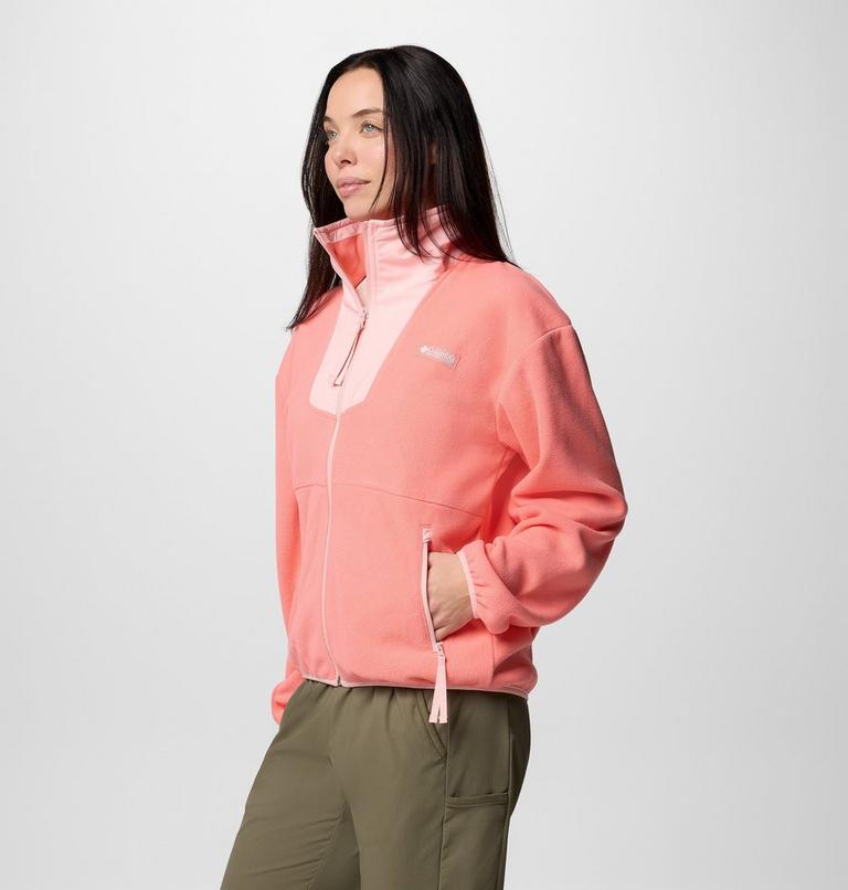 Women's Sequoia Grove Fleece Jacket, Color: Alpenglow, Pink Sand, image 3