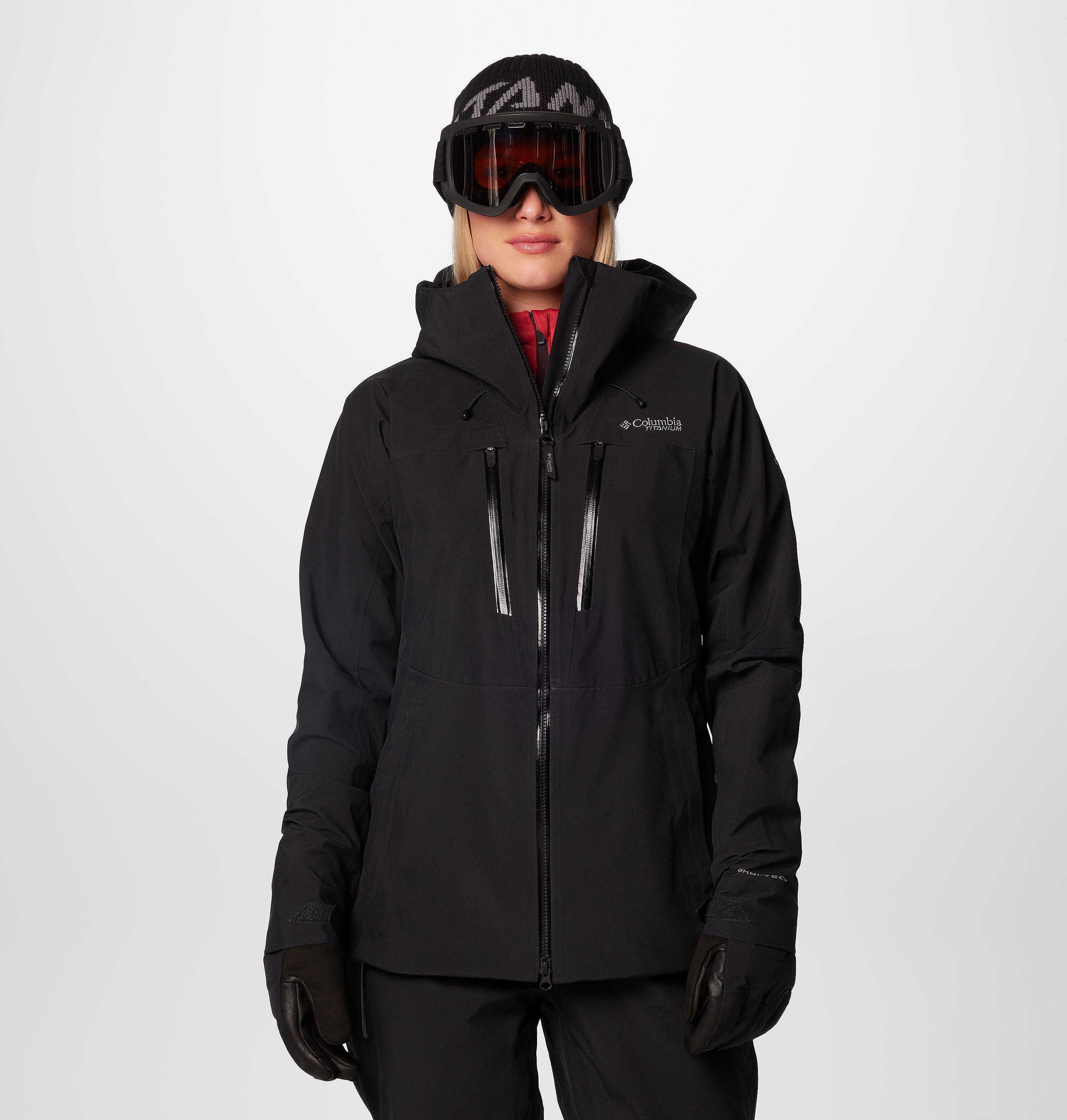 【美品 軽量 厚地】ビッグシルエット【L】Columbia スノージャケット 2085321_010_f_om