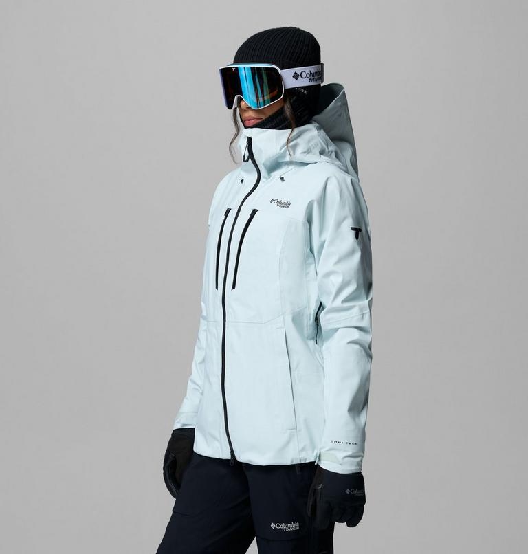 Women's Platinum Peak II 3L Shell Jacket, Color: Tea Light, image 4