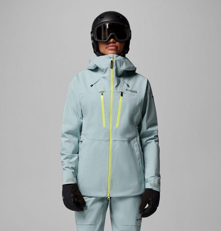 Chaqueta shell de esquí impermeable Platinum Peak II 3L para mujer, Color: Crushed Blue, image 13