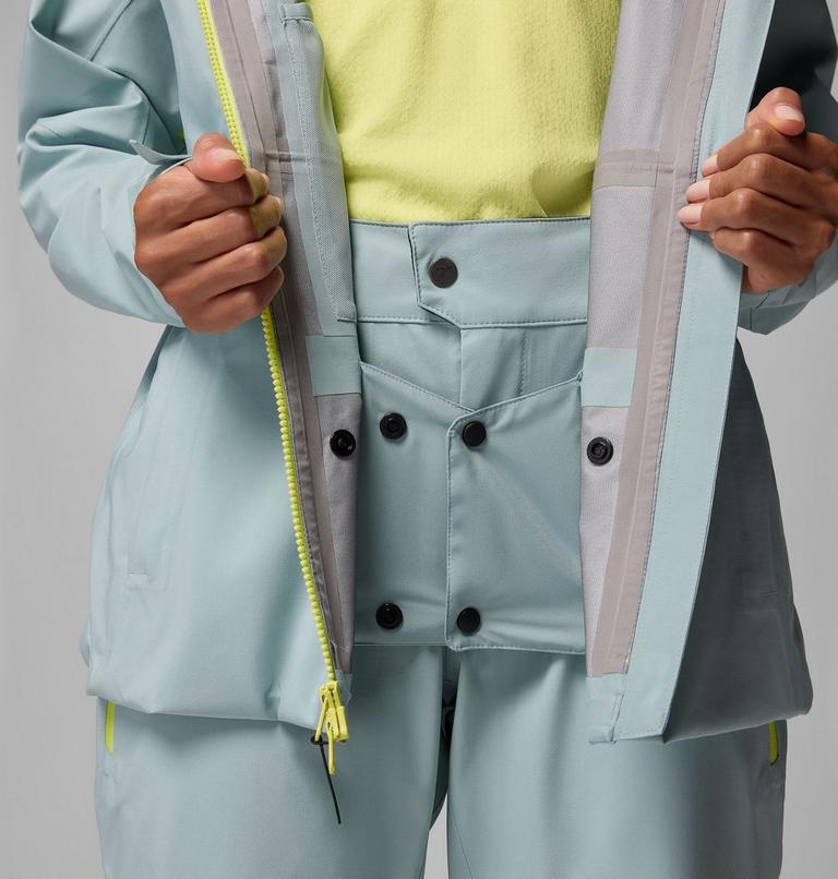 Chaqueta shell de esquí impermeable Platinum Peak II 3L para mujer, Color: Crushed Blue, image 6
