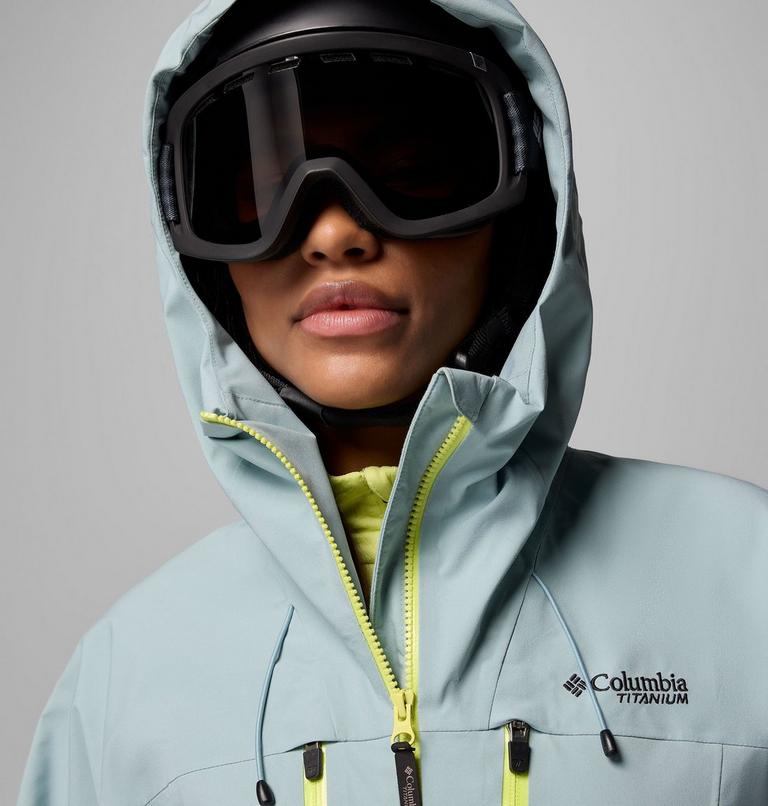 Chaqueta shell de esquí impermeable Platinum Peak II 3L para mujer, Color: Crushed Blue, image 7