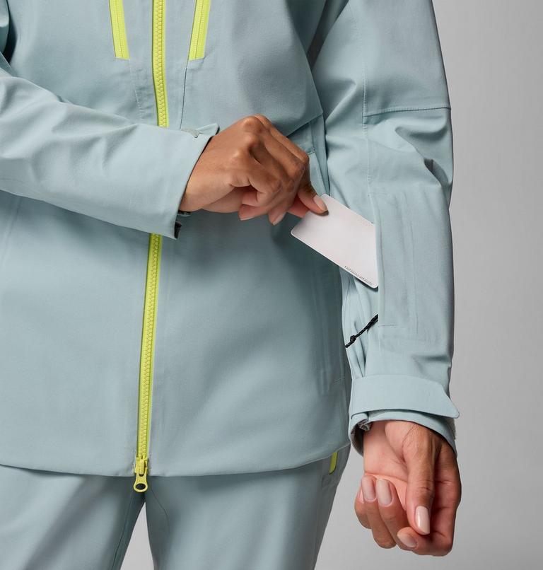 Chaqueta shell de esquí impermeable Platinum Peak II 3L para mujer, Color: Crushed Blue, image 9