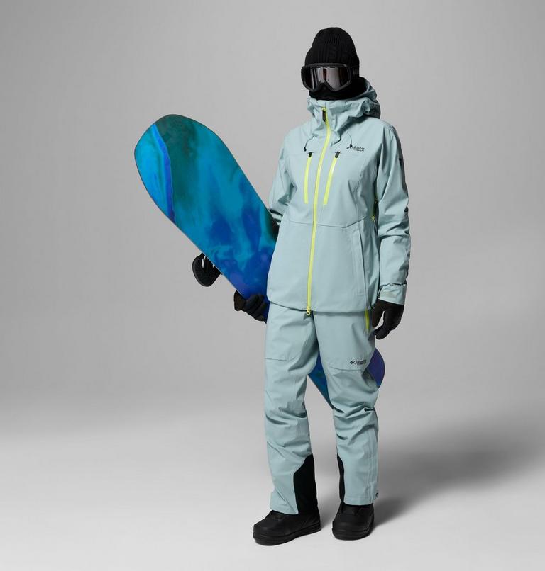 Women's Platinum Peak II 3L Waterproof Ski Shell, Color: Crushed Blue, image 14