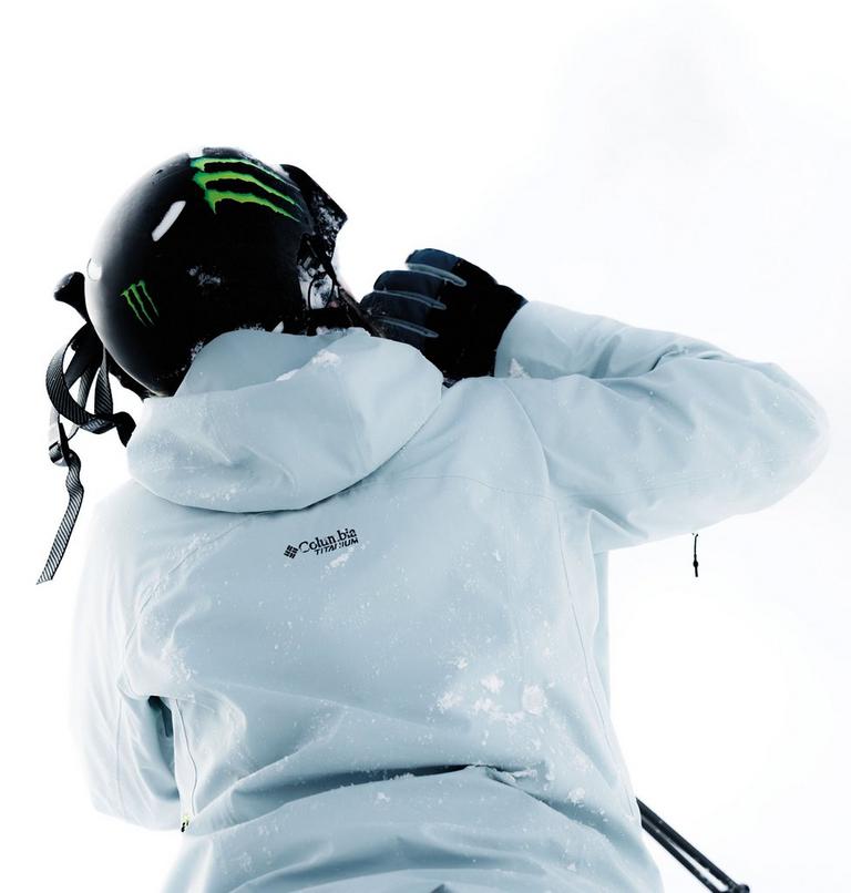 Women's Platinum Peak II 3L Waterproof Ski Shell, Color: Crushed Blue, image 15