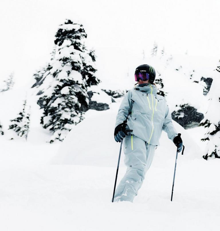 Women's Platinum Peak II 3L Waterproof Ski Shell, Color: Crushed Blue, image 17