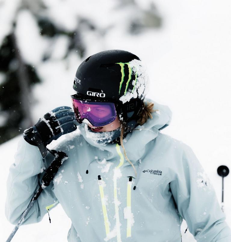 Women's Platinum Peak II 3L Waterproof Ski Shell, Color: Crushed Blue, image 18