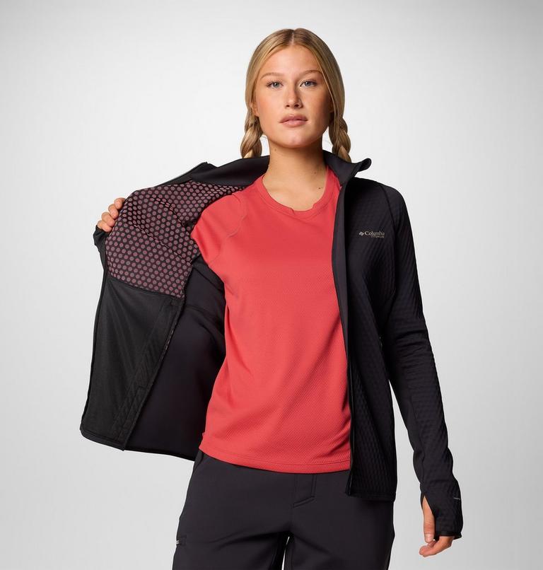 Women's Crystal Leaf Omni-Heat Helix Technical Jacket, Color: Black, image 7